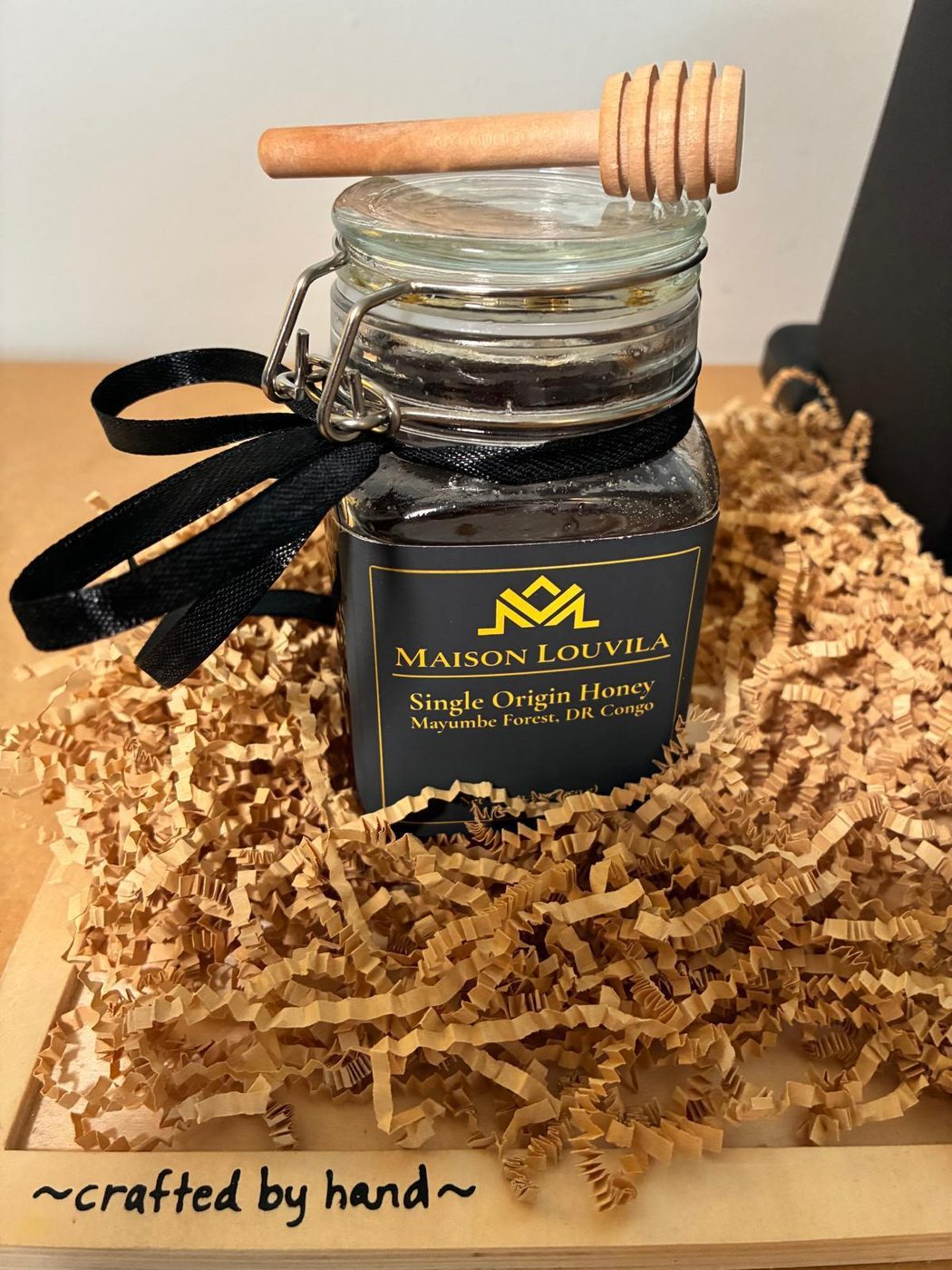 Pot de miel Maison Louvila, miel mono-origine de la forêt du Mayumbe